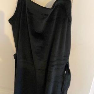 Black velvet dress